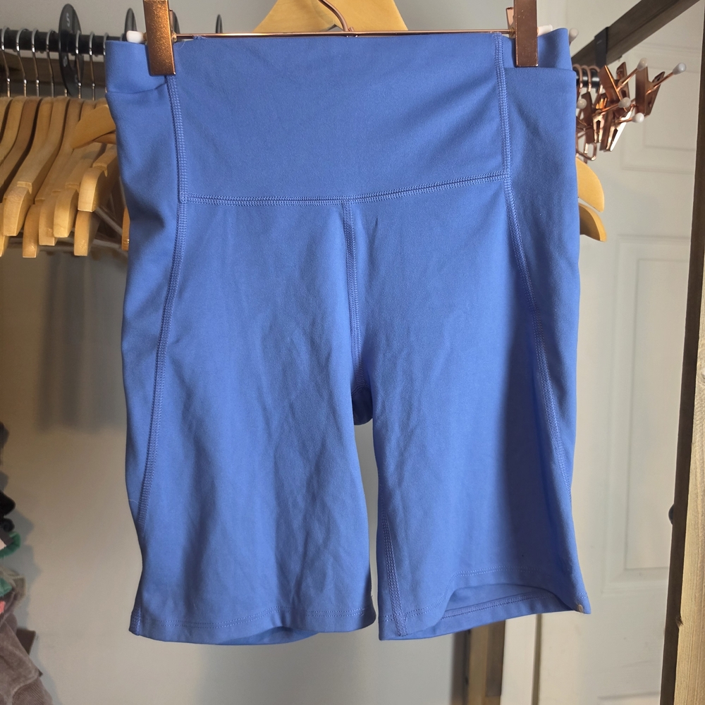 all in motion Blue High-Rise Bike Shorts